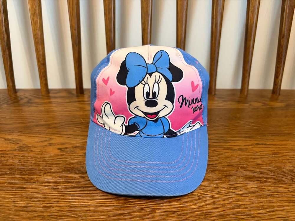 Disney Minnie Mouse XOXO Blue Pink Baseball Cap
